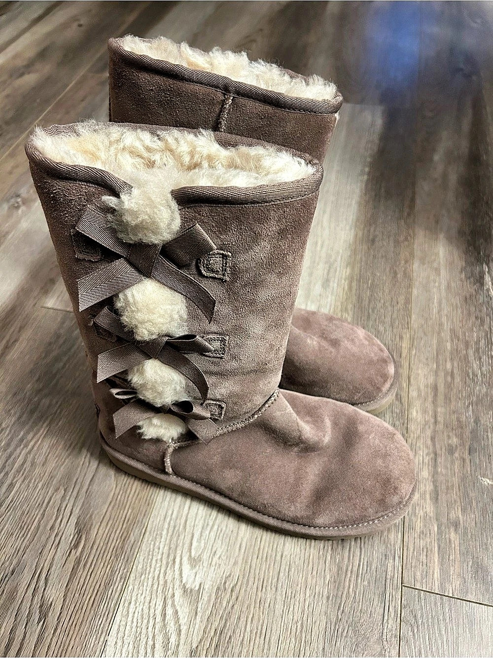 Koolaburra by UGG Victoria Koola Short Bow Winter Boots Light Brown US 6